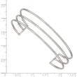 Stainless Steel Polished 12.60mm Cuff Bangle