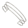 Stainless Steel Polished 12.60mm Cuff Bangle