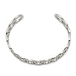 Stainless Steel Polished with Swarovski Crystals 14.50mm Circles Bangle