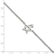 Stainless Steel Polished with Swarovski Crystals 7.5in w/1in ext. Star Brac