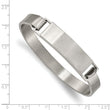 Stainless Steel Brushed ID Cuff 7.80mm Bangle