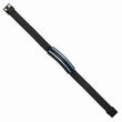 Stainless Steel Brushed & Polished Black/Blue IP Black Rubber 8.5in Bracele