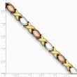 Stainless Steel Gold & Rose IP-plated Fancy Bracelet