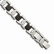 Stainless Steel Black IP-plated 8in Bracelet