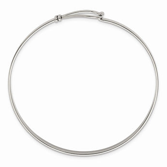 Stainless Steel Polished Flexible 3mm Bangle