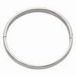 Stainless Steel Brushed and Polished 8mm Hinged Bangle