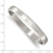 Stainless Steel Brushed and Polished 8mm Hinged Bangle