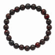 Red Agate Beaded Stretch Bracelet