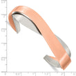 Stainless Steel Polished Rose IP-plated Layered and Twisted Cuff Bangle