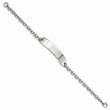 Stainless Steel Polished Cable Chain 8in ID Bracelet