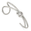 Stainless Steel Polished Knot Cuff Bangle
