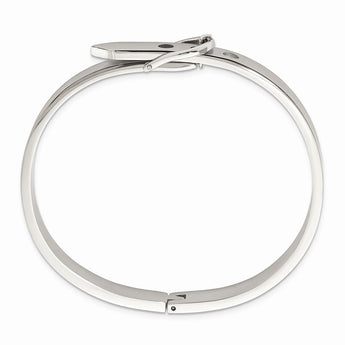 Stainless Steel Fancy Belt Hinged Bracelet