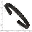 Stainless Steel Black IP plated Mesh Cuff Bracelet