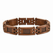 Stainless Steel Brown IP-plated 9in Bracelet
