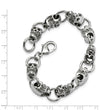 Stainless Steel Gothic 8.75in Bracelet