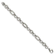 Stainless Steel Fancy Link 7.5in Bracelet