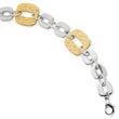 Stainless Steel Yellow IP-plated Square Link Bracelet