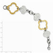 Stainless Steel Yellow IP-plated Fancy Link Bracelet