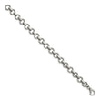 Stainless Steel Polished Links 8.25in Bracelet