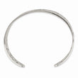 Stainless Steel Polished & Pink IP-plated Hearts Cuff Bangle