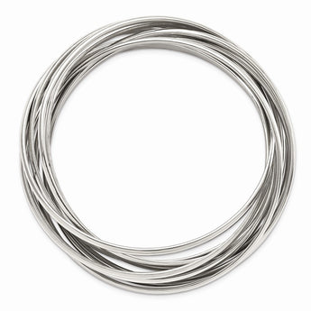 Stainless Steel Intertwined Bangle Bracelet