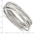 Stainless Steel Intertwined Bangle Bracelet