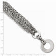 Stainless Steel Multiple Chain with CircleToggle Bracelet