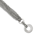 Stainless Steel Multiple Chain with CircleToggle Bracelet