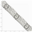 Stainless Steel Textured 8.25in Bracelet