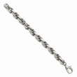 Stainless Steel Polished Oval Link 8.5in Bracelet