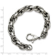 Stainless Steel Polished Oval Link 8.5in Bracelet