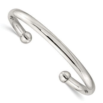 Stainless Steel Polished Cuff Bangle