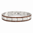 Stainless Steel Brown IP-plated 8.75in Bracelet