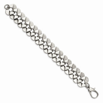 Stainless Steel Polished Fancy 8.5in Bracelet