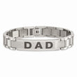 Stainless Steel Brushed & Polished Dad Bracelet