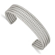 Stainless Steel Textured Cuff Bangle