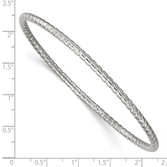 Stainless Steel Textured Bangle