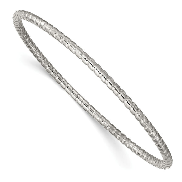 Stainless Steel Textured Bangle