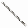 Stainless Steel Polished Link 8.25in Bracelet