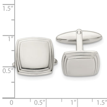 Stainless Steel Polished Cufflinks