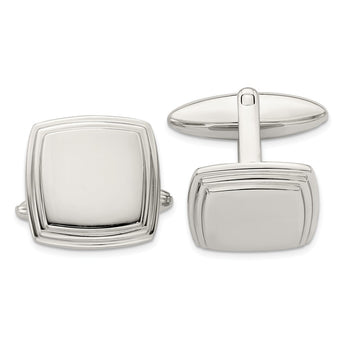 Stainless Steel Polished Cufflinks