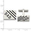 Stainless Steel Dad Cufflinks