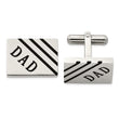 Stainless Steel Dad Cufflinks