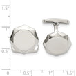 Stainless Steel Polished Geometric Cuff Links