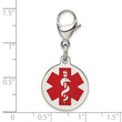 Stainless Steel Medical Jewelry Charm