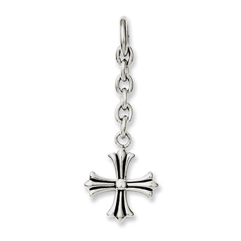 Stainless Steel Cross Interchangeable Charm Pendant - Birthstone Company