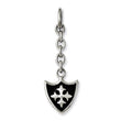 Stainless Steel Shield Interchangeable Charm Pendant - Birthstone Company