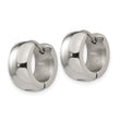 Stainless Steel Polished 6.0mm Hinged Hoop Earrings