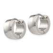Stainless Steel Polished 7.0mm Hinged Hoop Earrings