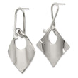 Stainless Steel Polished Post Dangle Earrings